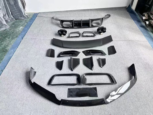 Reparatie Porsche 992 Body Kit BS Style Turbo Widebody Diffuser Spoiler Droge koolstofvezel