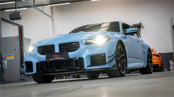 Voor BMW M2 G87 Carbon Fiber Body Kit M2 G87 Upgraded AE Style Carbon Fiber Front Lip Diffuser Spoiler Body Kit
