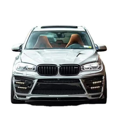 Voor BMW X5 X5M Wide-body Kit X5 X5M Upgraded RD Carbon Fiber Style Voor- en achterbumper spoiler hood Widebody Kit