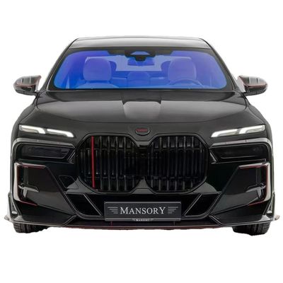 Voor BMW serie 7 koolstofvezel body kit serie 7 geüpgraded MSY-stijl koolstofvezel voorlip diffuser spoiler body kit