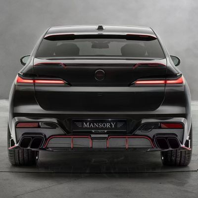 Voor BMW serie 7 koolstofvezel body kit serie 7 geüpgraded MSY-stijl koolstofvezel voorlip diffuser spoiler body kit