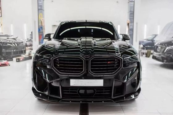 Voor BMW XM Carbon Fiber Widebody Kit XM Upgrades RNG-stijl Carbon Fiber Front Lip Diffuser Wheel Arch Spoiler Hood Wide Body