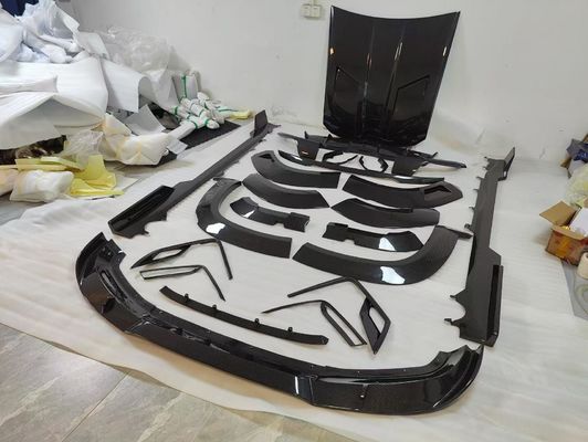 Voor BMW XM Carbon Fiber Widebody Kit XM Upgrades RNG-stijl Carbon Fiber Front Lip Diffuser Wheel Arch Spoiler Hood Wide Body