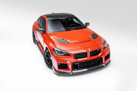 Voor BMW M2 Carbon Fiber Body Kit M2 Upgraded Vors-stijl Carbon Fiber Front Lip Diffuser Spoiler Hood Side Robe