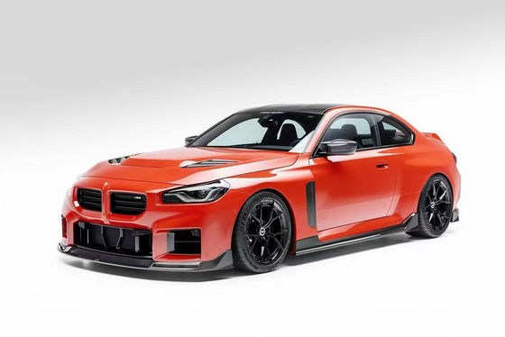 Voor BMW M2 Carbon Fiber Body Kit M2 Upgraded Vors-stijl Carbon Fiber Front Lip Diffuser Spoiler Hood Side Robe