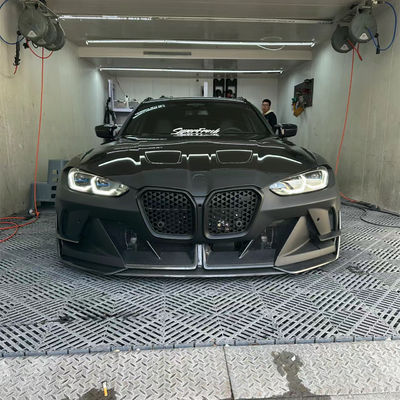 4 Coupe Bmw M3 Body Kit Blauw Vervang Front GEEX Style Front Bumper Fenders
