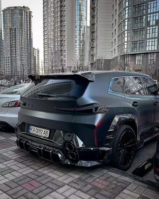 XM Bmw Wide Body Kit Carbon Fiber Front Lip Spoiler Zwart Bmw Side Skirt Wiel Arch