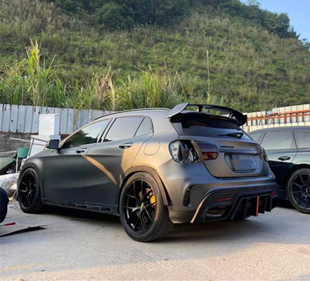 Warm verkoop Gla45 Gla260 X156 Carbon Fiber Body Kit Gla45 Carbon Fiber achterverspreider 2014-2019
