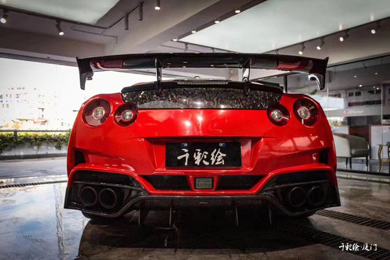 Voor Nissan GTR Body Kit GTR R35 Upgrades de VARIS-stijl Carbon Fiber Front en Rear Bumper Spoiler Body Kit