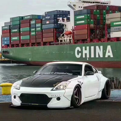 350Z Nissan Body Kit Hars Fiber Bumper Achter Diffuser Auto Voor Spoiler Zijdekleding
