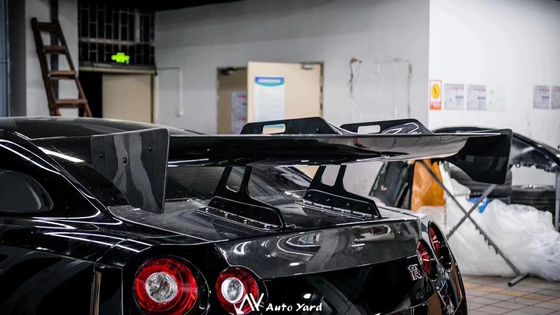 Zilveren GTR Nissan Body Kit LB Style Spoiler Car Duck Tail Fins Body Kit Spoiler
