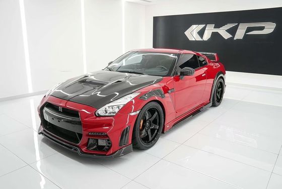 GTR R35 Nissan Body Kit Carbon Fiber KP Style Bumper Spoiler Front Widebody Kit