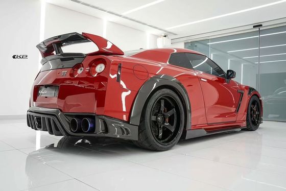 GTR R35 Nissan Body Kit Carbon Fiber KP Style Bumper Spoiler Front Widebody Kit