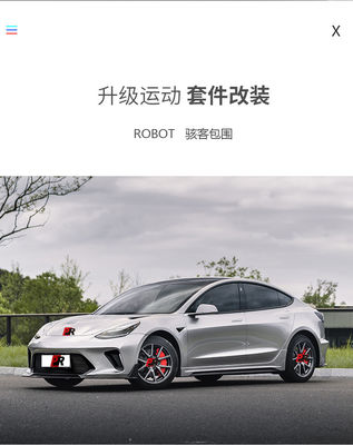 Nieuw product Model 3 Body Kit Model 3 Voor- en achterbumpers 2019-2022 Harsvezel