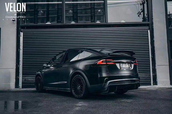 Hoogwaardige koolstofvezel model X koolstofvezel body kit model X koolstofvezel voorkant schop achterste diffuser spoiler zijkant rok