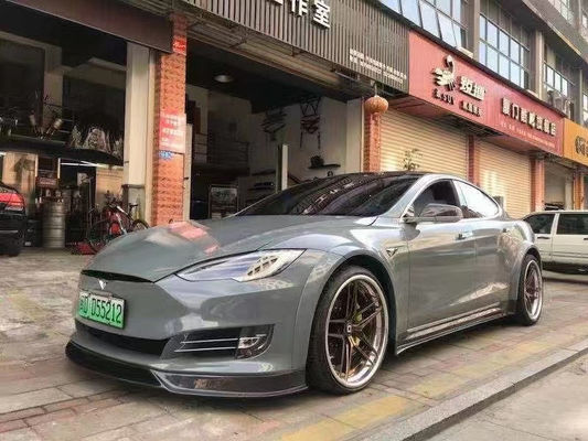 Verkoop Model S Carbon Fiber Body Kit voor Model S Wide Bodyki Carbon Fiber Front Shovel Rear Diffuser Spoiler