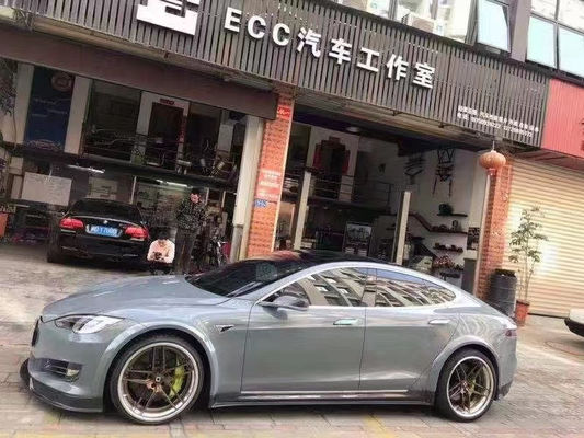 Verkoop Model S Carbon Fiber Body Kit voor Model S Wide Bodyki Carbon Fiber Front Shovel Rear Diffuser Spoiler