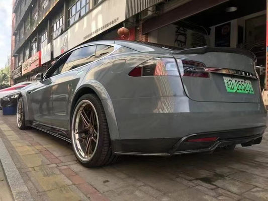 Verkoop Model S Carbon Fiber Body Kit voor Model S Wide Bodyki Carbon Fiber Front Shovel Rear Diffuser Spoiler