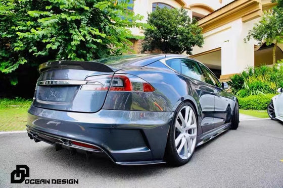 Voor Tesla Model S Body Kit MODEL S Verbeterde PD-stijl voor- en achterbumper spoiler body kits