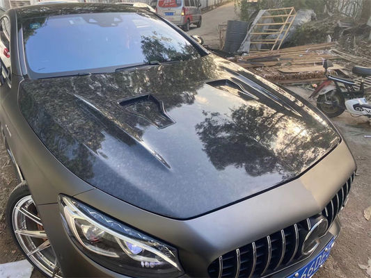 Voor Benz W217 S-klasse Coupe Carbon Fiber Cover Cursory W217 Upgraded MSY Style Machine Cover