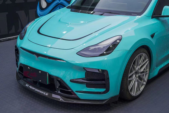 Autoonderdelen voor Tesla MODEL Y Body Kit MODEL Y Upgraded SD-stijl voor- en achterbumper spoiler Carbon Fiber Body Kit