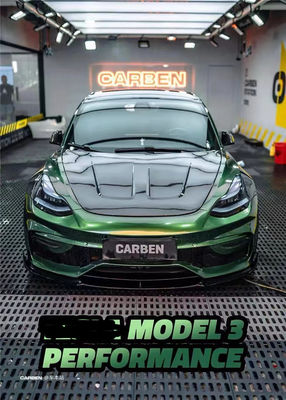 FPR 2019 Spoiler For Tesla Model 3 Body Kit 2022 ACP Style Voor- en achterbumper