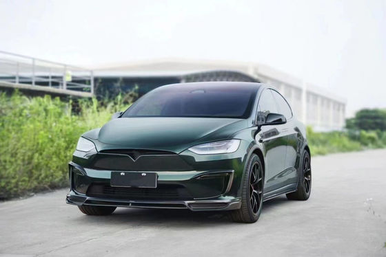 CMST Tesla Model X Body Kit Donkergroen Tesla Widebody Kit 2023 Voorlippen Diffuser