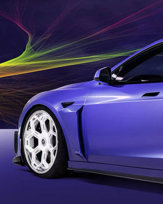 Vors Style Tesla Body Kit 2013 - 2016 Tesla Model S Spoiler Hood Zijdekleding