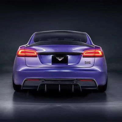 Vors Style Tesla Body Kit 2013 - 2016 Tesla Model S Spoiler Hood Zijdekleding