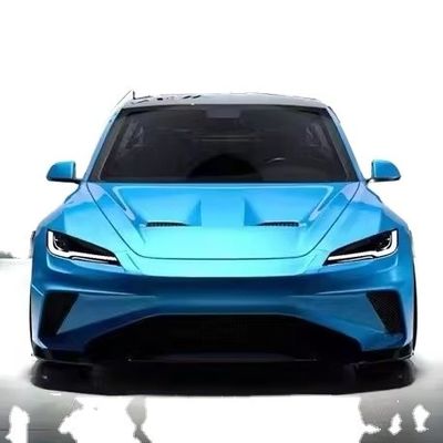 2024 Reparatie Tesla Body Kit Carbon Fiber Model 3 Spoiler Robot Style Voor- en achterbumper