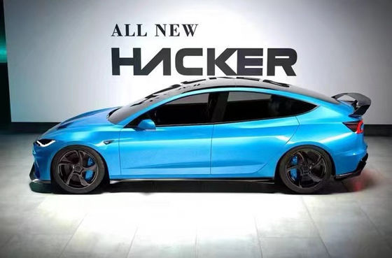 2024 Reparatie Tesla Body Kit Carbon Fiber Model 3 Spoiler Robot Style Voor- en achterbumper