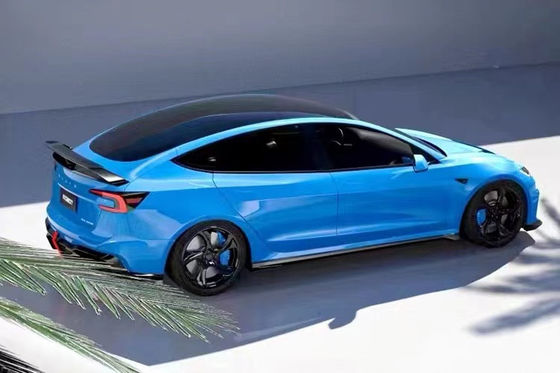 2024 Reparatie Tesla Body Kit Carbon Fiber Model 3 Spoiler Robot Style Voor- en achterbumper