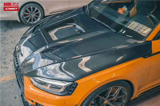 Autoonderdelen voor Audi A5 S5 RS5 Carbon Fiber Hood A5 S5 RS5 Upgraded Transparent Style Hood Engine Hatch