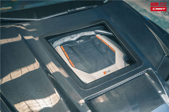 Autoonderdelen voor Audi A5 S5 RS5 Carbon Fiber Hood A5 S5 RS5 Upgraded Transparent Style Hood Engine Hatch