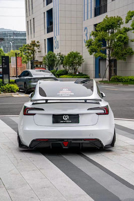 Koolstofvezel Tesla Model 3 Body Kit Nieuwe reparatie Tesla Side Skirt Front Lip Diffuser