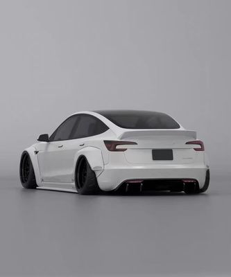 2020- Tesla Body Kit Harsvezel LB Style Tesla Model 3 Spoiler Voorlip Diffuser