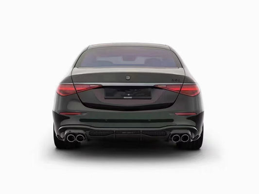 Voor Mercedes S-Klasse W223 S400 S450 Carbon Fiber Body Kit W223 Maybach Upgraded BUS Style Front Shovel Diffuser Spoiler