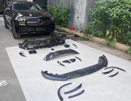 Voor Mercedes-Benz GLE Coupe Carbon Fiber Body Kit GLE Coupe MSY Style Carbon Fiber Front Lip Diffuser Spoiler Kit