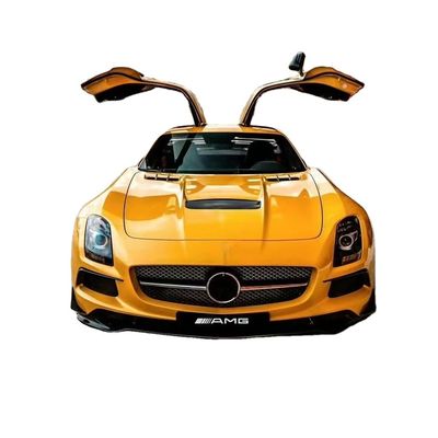 Voor Mercedes SLS R197 Carbon Fiber Body Kit SLS Upgrades Black Series Style Voor- en achterbumper spoiler hoed