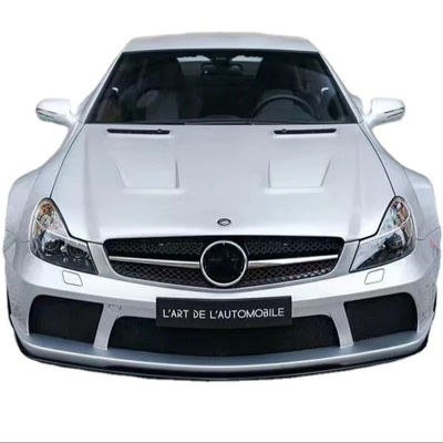 Voor Mercedes SL R230 Widebody Kit SL R230 Upgraded BS Style Voor- en achterbumper spoiler Widebody Kit
