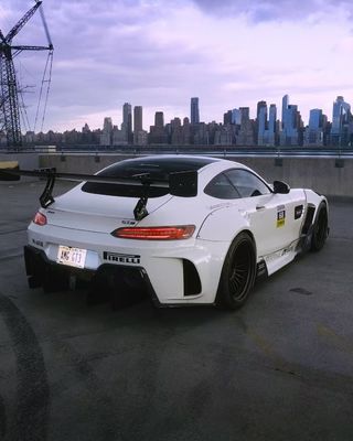 Voor Mercedes AMG GT Carbon Fiber Widebody Kit AMG GT Upgraded CBE Style Front Lip Diffuser Spoiler Widebody Kit