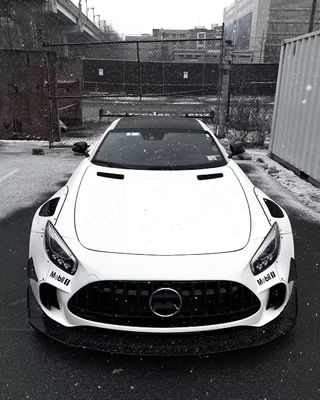Voor Mercedes AMG GT Carbon Fiber Widebody Kit AMG GT Upgraded CBE Style Front Lip Diffuser Spoiler Widebody Kit