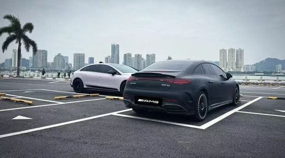 Voor Mercedes EQE Carbon Fiber Body Kit EQE Upgrade BS Style Carbon Fiber Front Lip Diffuser Spoiler Body Kit